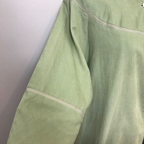 April Cornell Corduroy Duster Prairie One-Button Small Pocket Lined - Picture 7 of 13